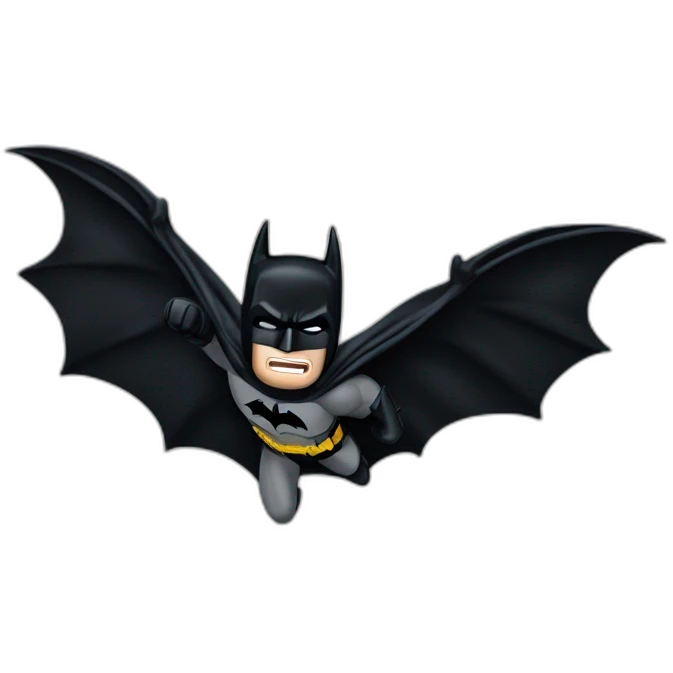 The dark knight batman flying movie emoji