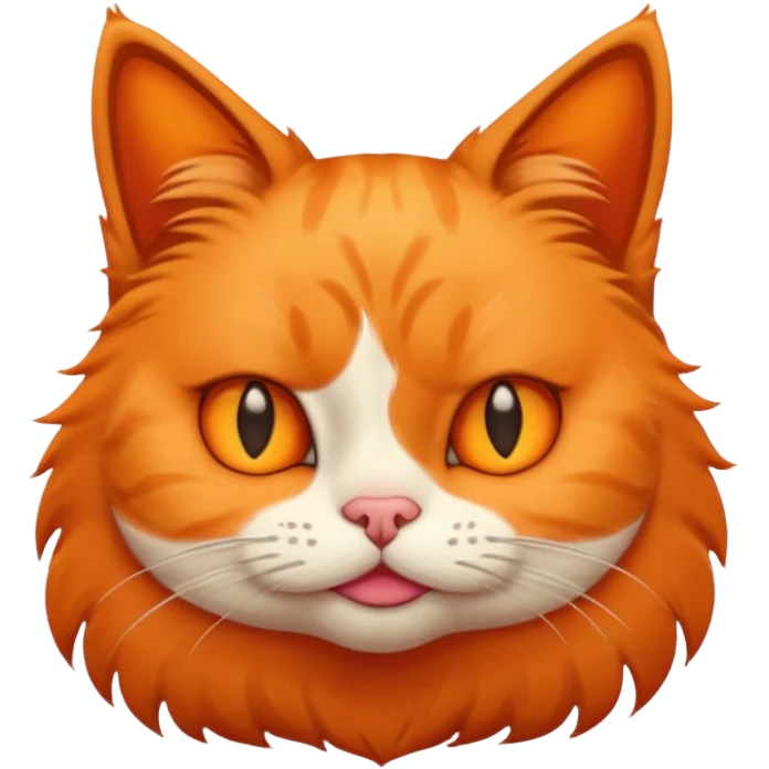 Cat with squinting eyes and pursed lips emoji