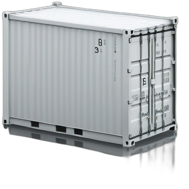 Grey Sea container hydrogen emoji