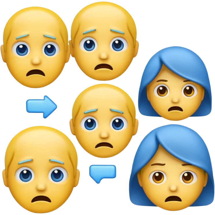 A mix of 🥶 and 😨 emoji emoji