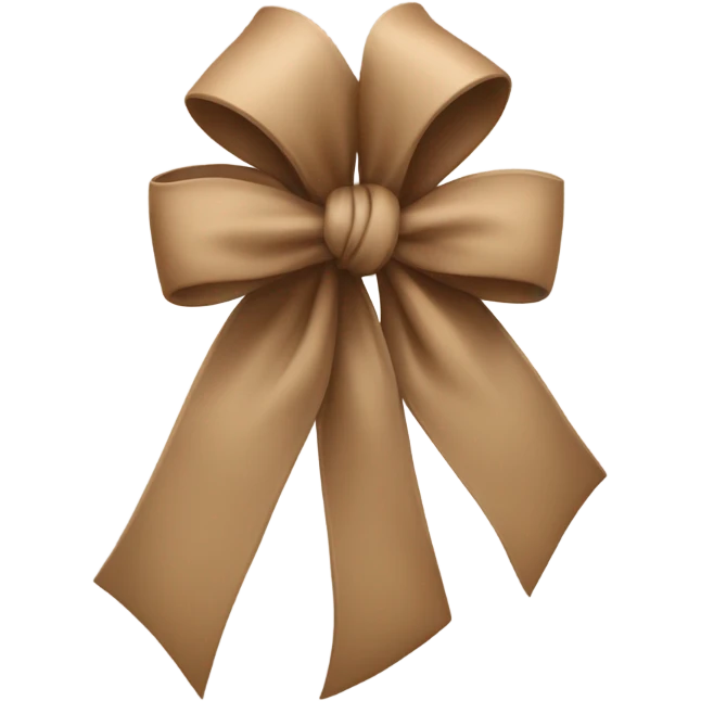 Light Brown bow  emoji