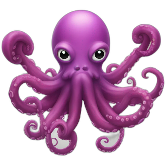 Bodybuilder octopus emoji