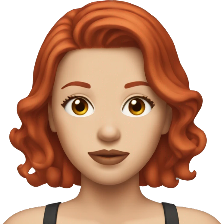 Scarlett Johansson red hair  emoji