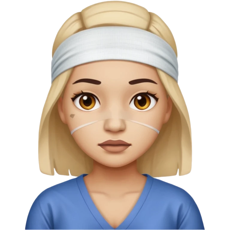 A female employee who has a major injury needs to report it. emoji