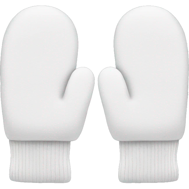 White mittens  emoji