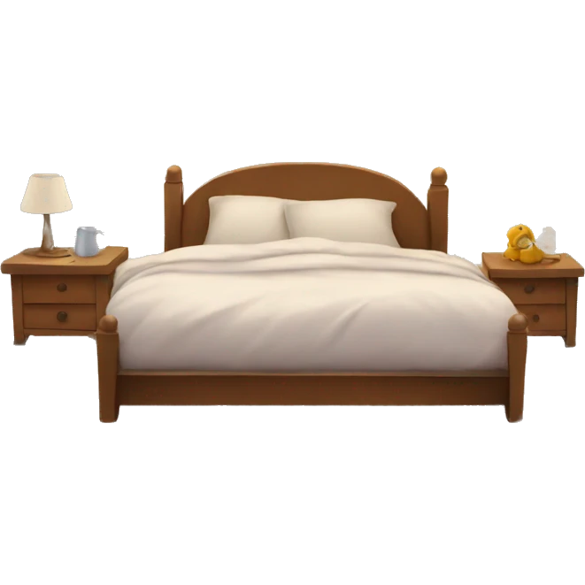 Cozy bed emoji
