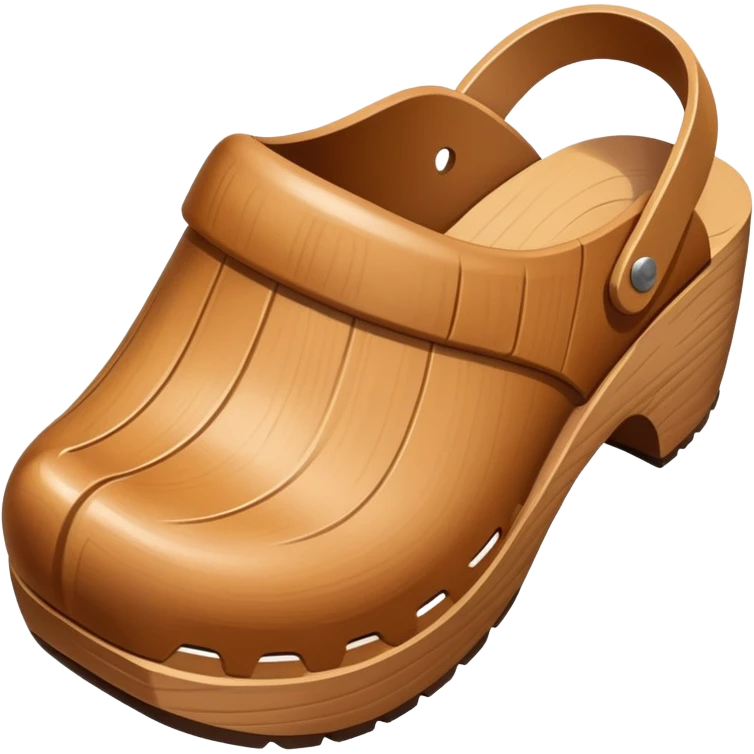 simple wooden traditional minimal clog  emoji