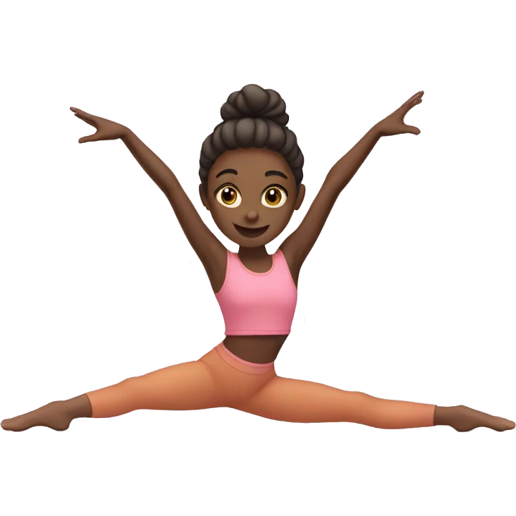 Girl doing the splits emoji