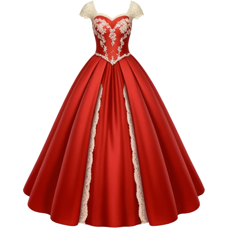 beautiful classic ball gown dress emoji
