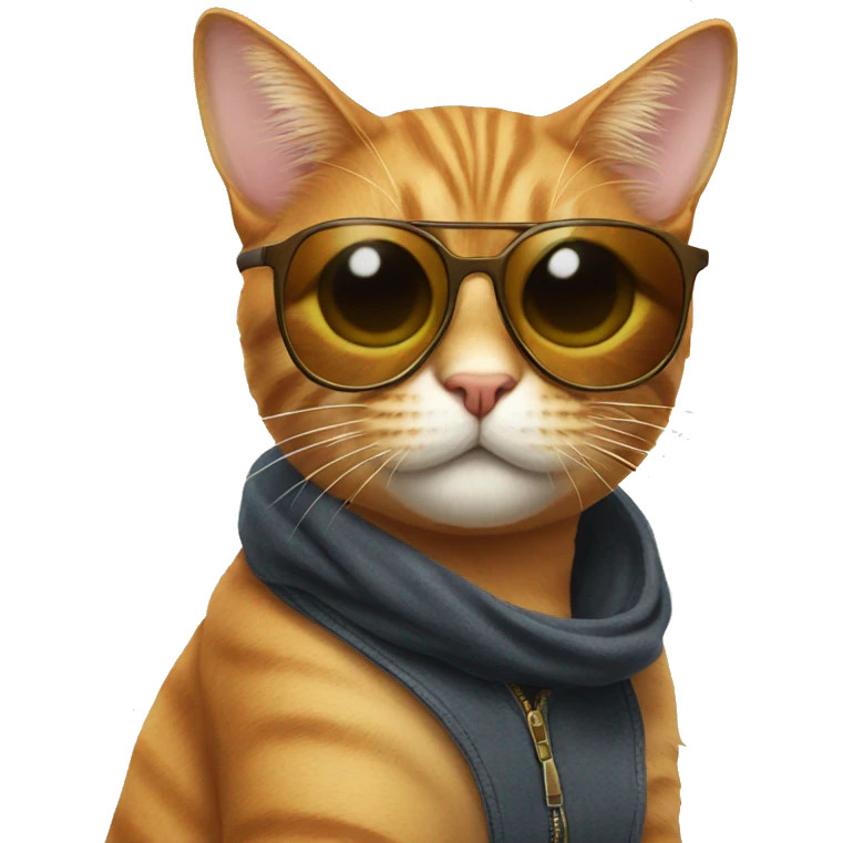 Cat with sunglasses emoji
