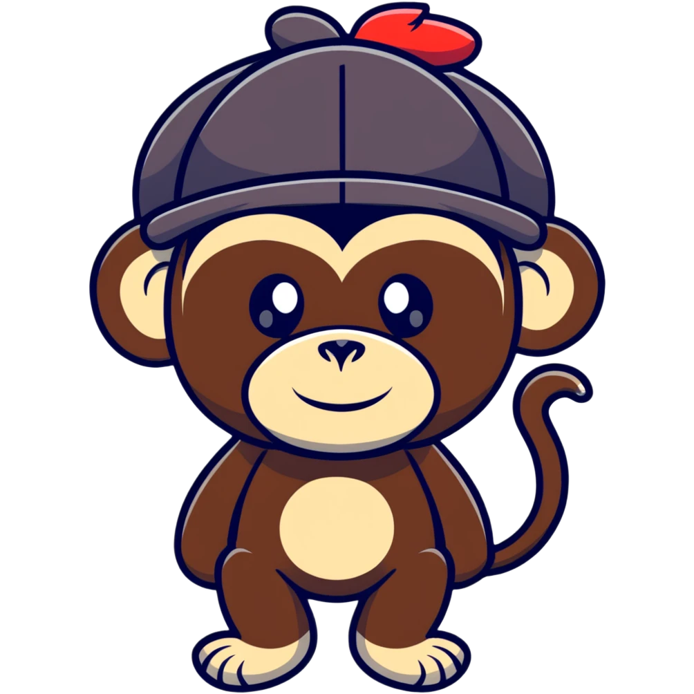 Monkey wearing Sox hat emoji