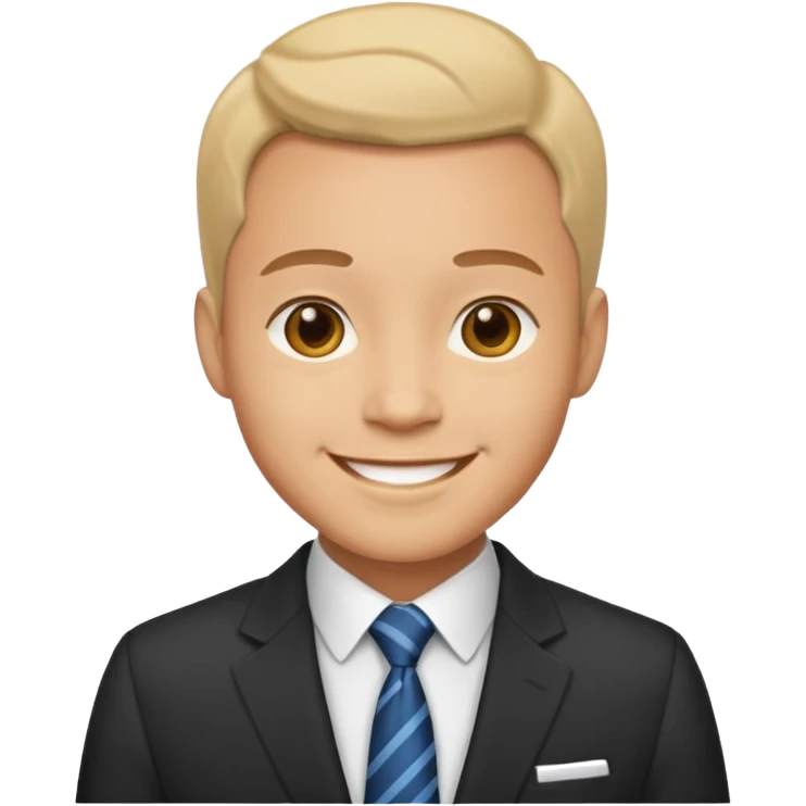 man wearing suit emoji