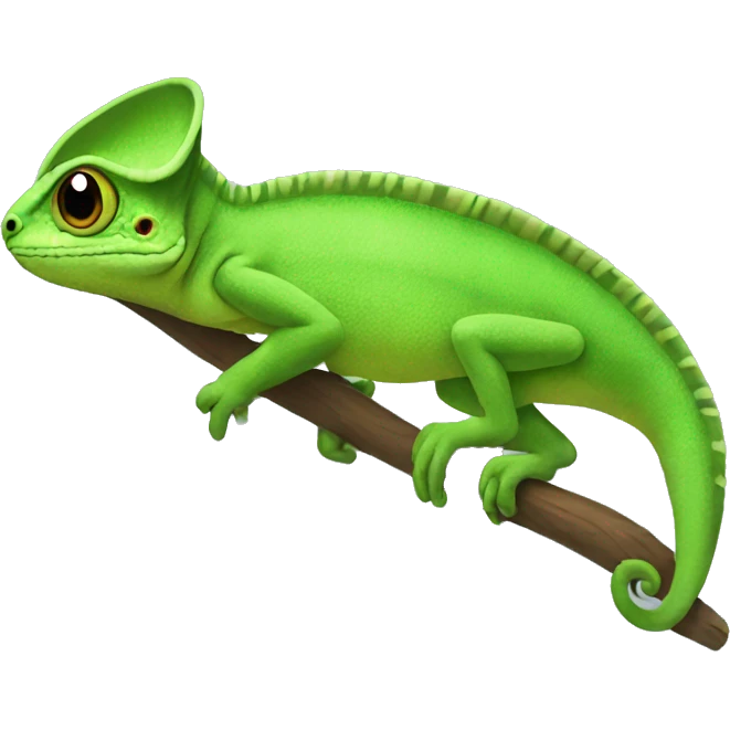 Camaleon green emoji