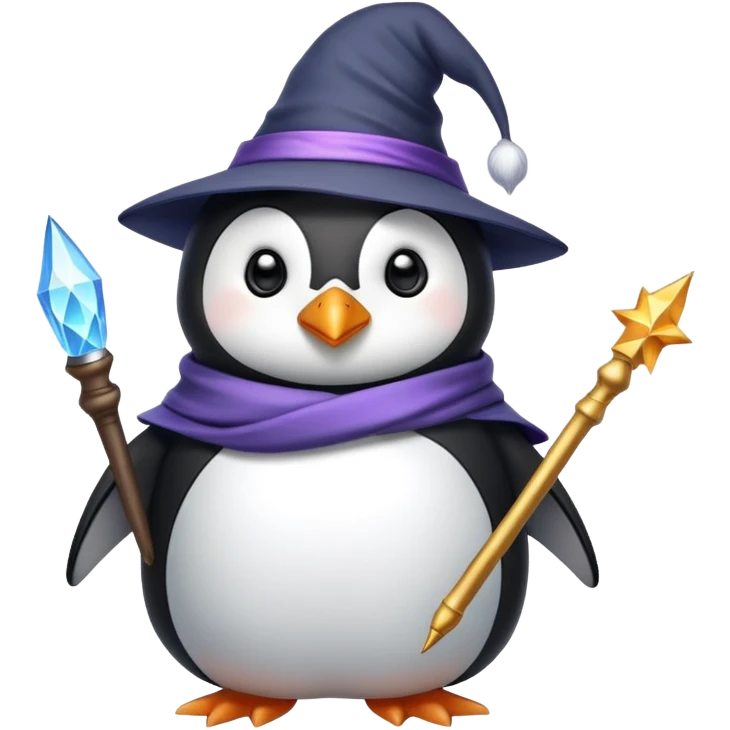 Wizard penguin  emoji