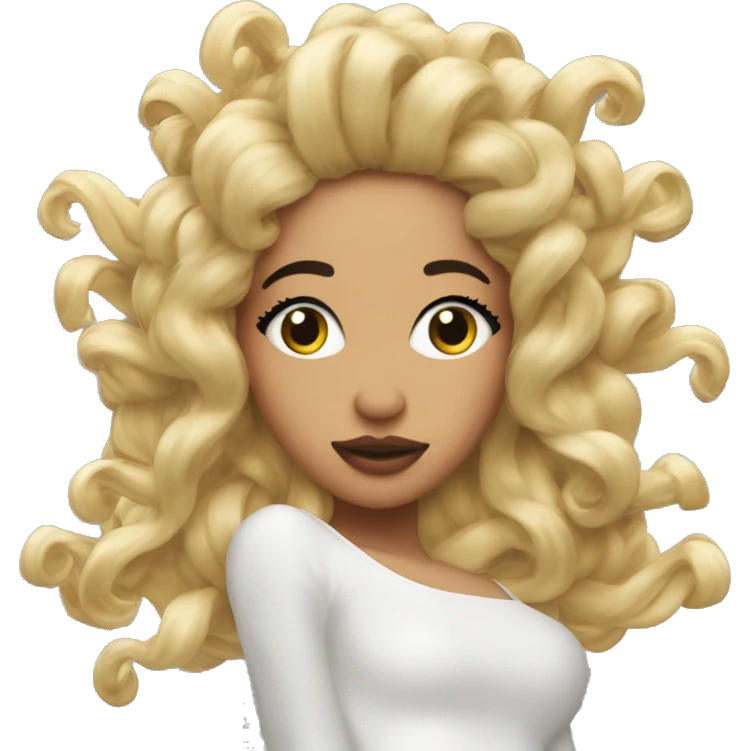 kali uchis with orquids in her hair emoji