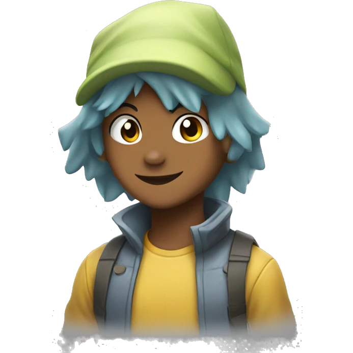 Pokemon character on grey background  emoji