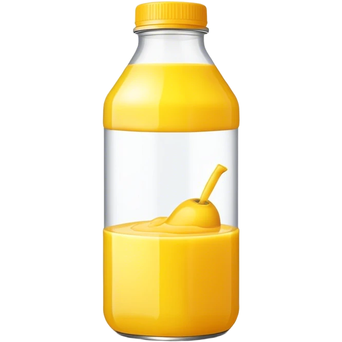 Yellow juice bottled emoji