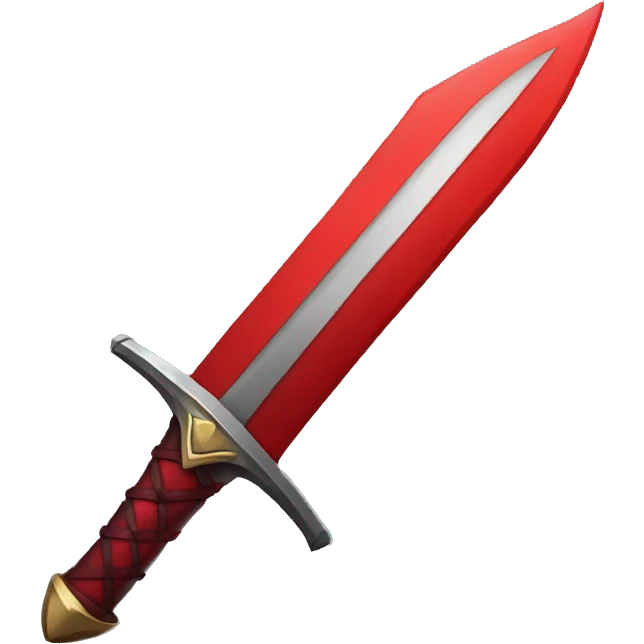 red sword emoji