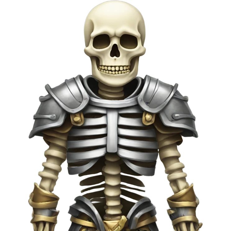 skeleton with armor  emoji