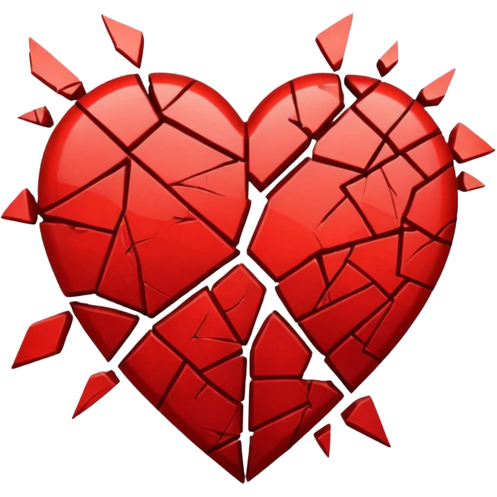 Shattered heart emoji