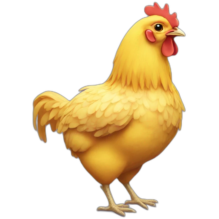 Chicken yellow emoji