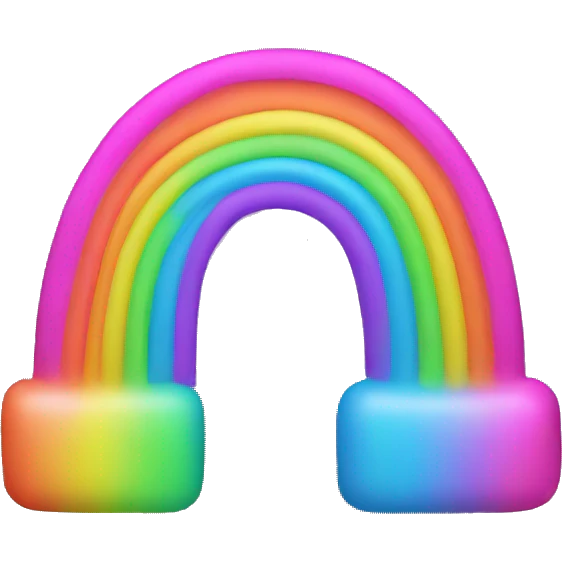 Neon rainbow  emoji