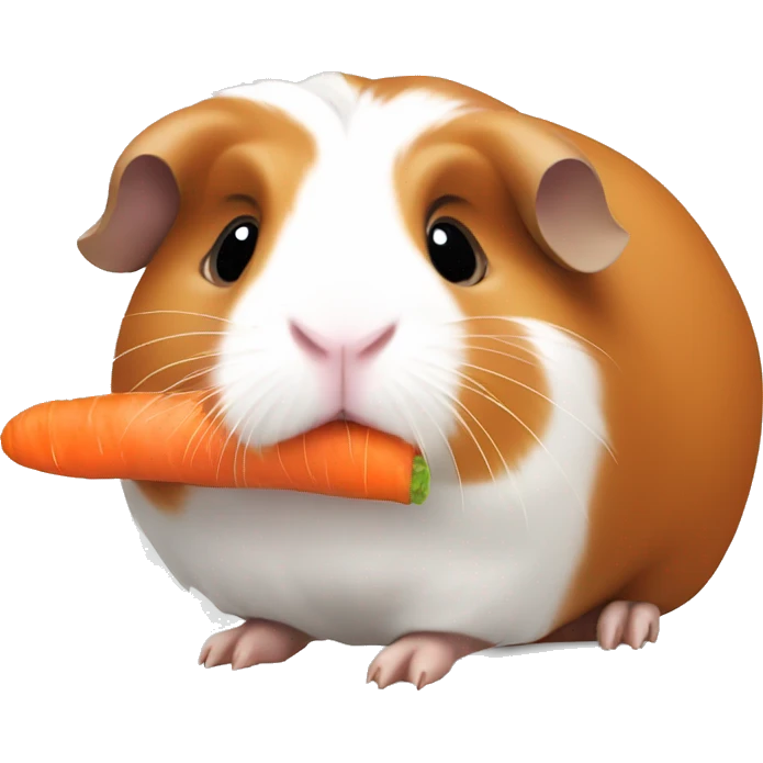 guinea pig eating carrot emoji