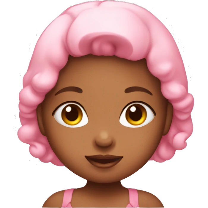 Pink baby girl emoji