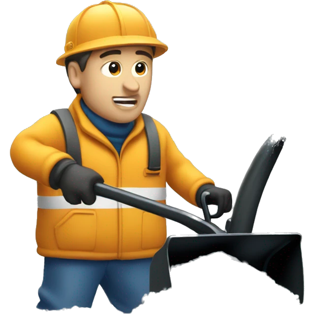 Snow blower blowing snow  emoji