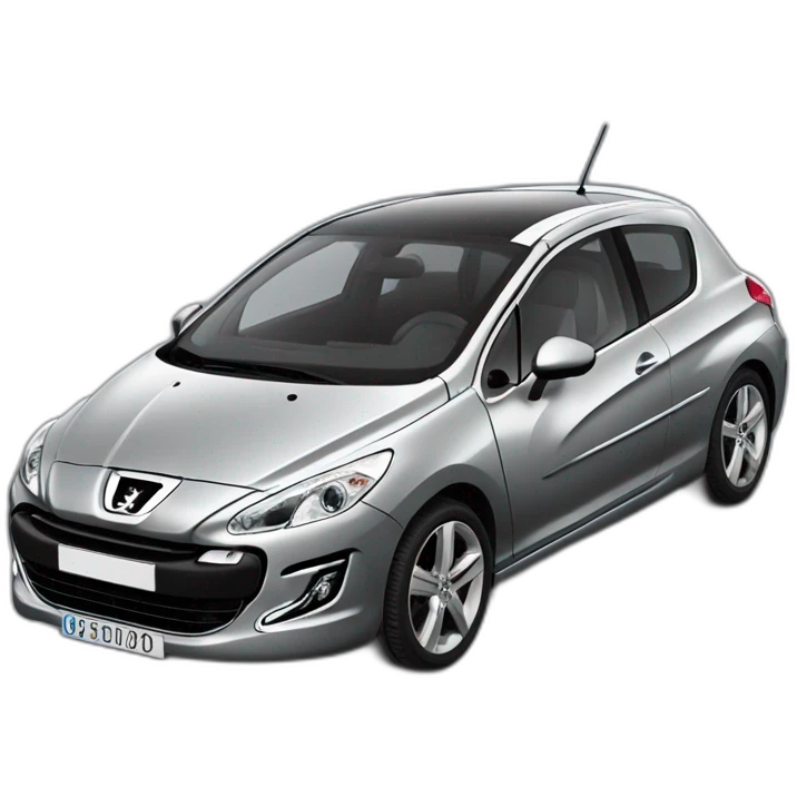 peugeot 308 grise 2009 3 portes emoji