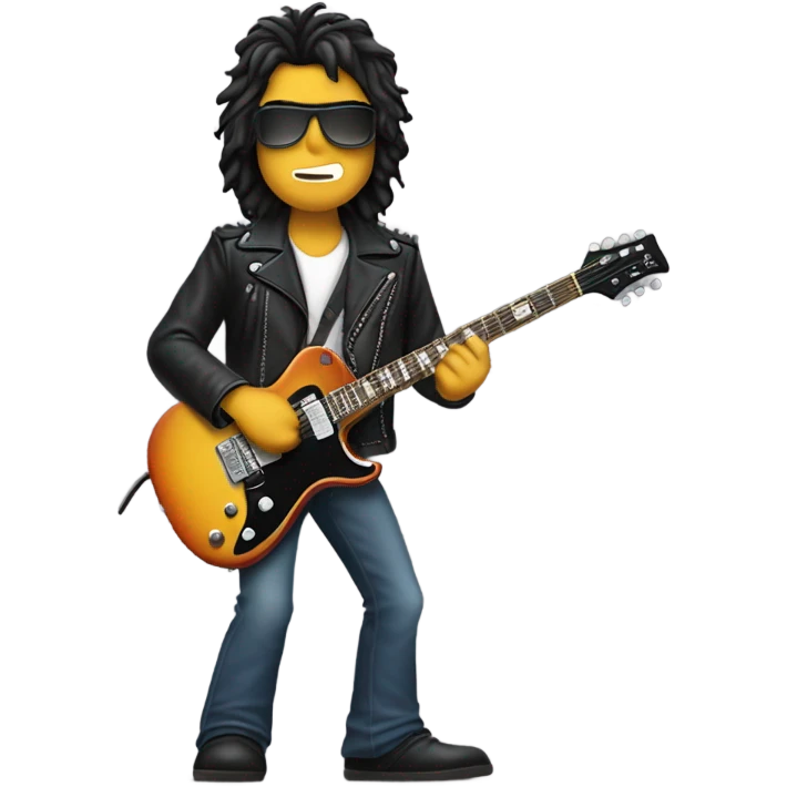 AC/DC rock star emoji