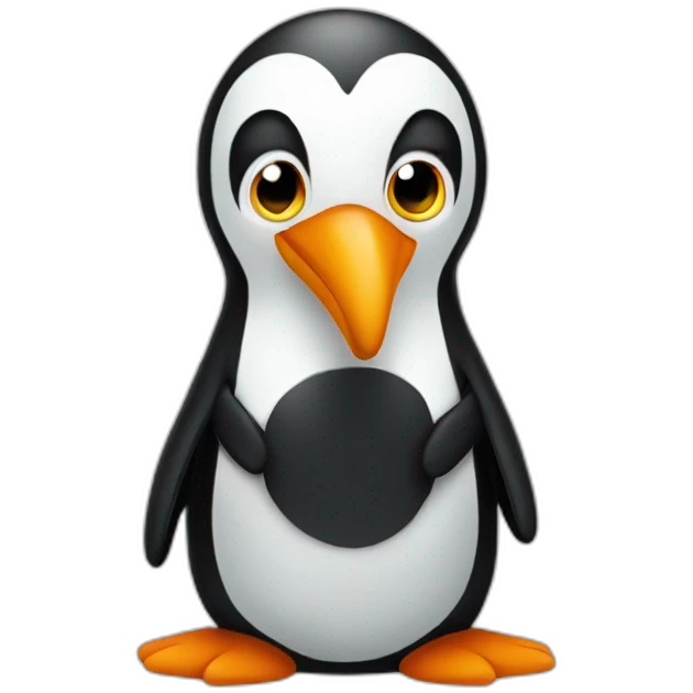 Pingüino fumando emoji