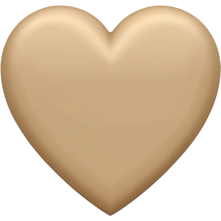 beige heart emoji