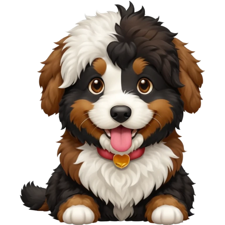 bernedoodle playful pose emoji