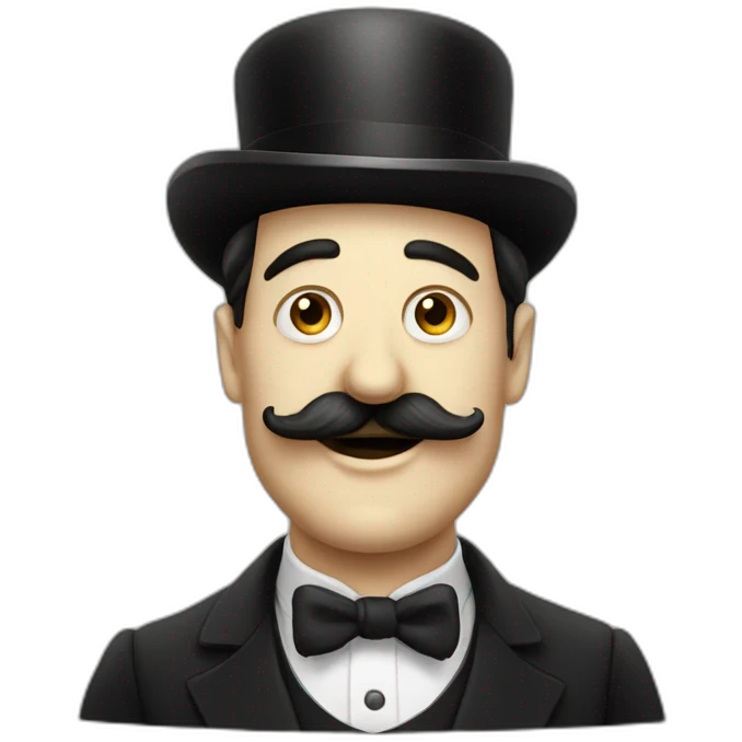 funny austrian chaplin moustache man emoji
