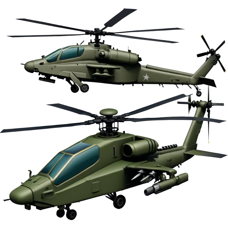 AH-64E Apache - Boeing (Model Year: 2021) (Iconic army green) emoji