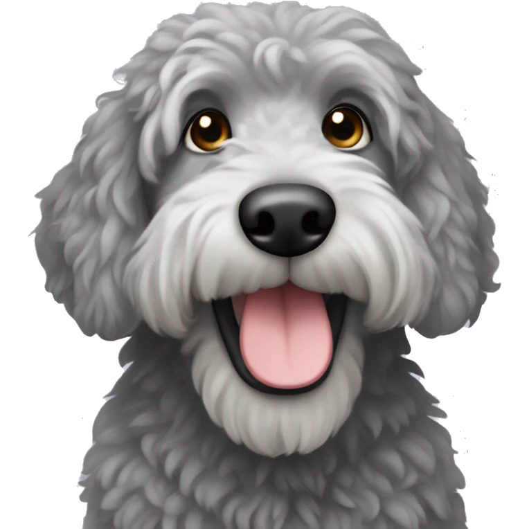 Gray ausiedoodle emoji