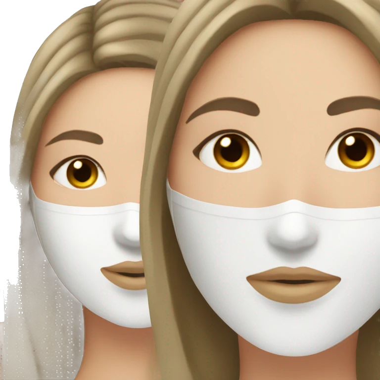 white girl skincare mask emoji