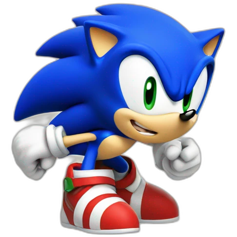 Sonic the hedgehog TITLE SCREEN emoji