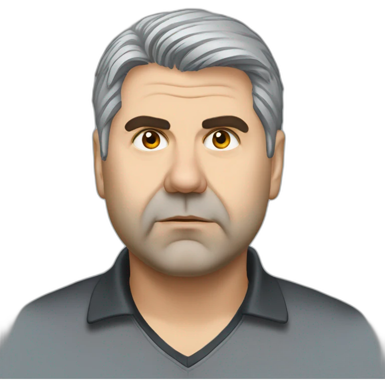 ange postecoglou with grey hair emoji