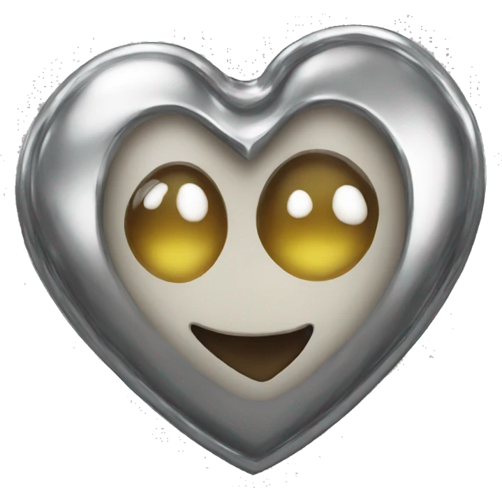 Chrome heart emoji