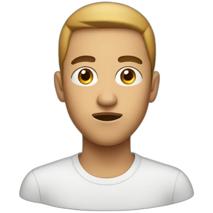 Raised eyebrows closed mouth emoji