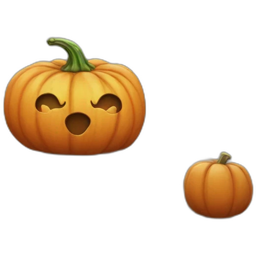 Book beside a pumpkin emoji