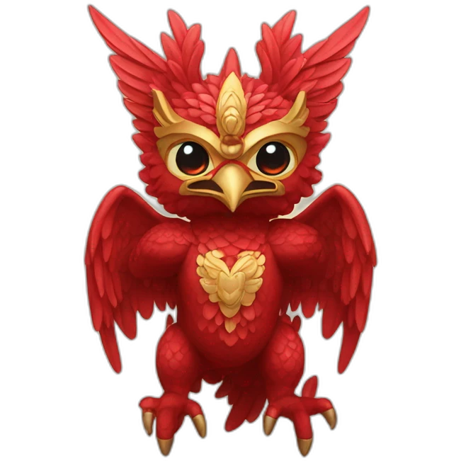 garuda in red emoji