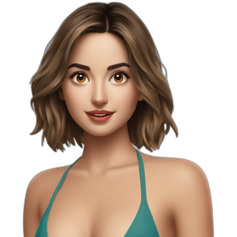 Ana de Armas in bikini emoji