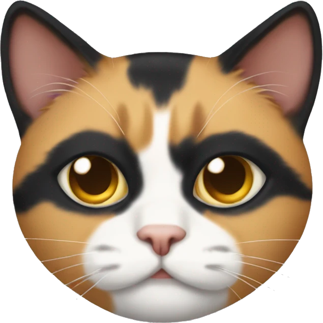calico cat thats missing one eye  emoji