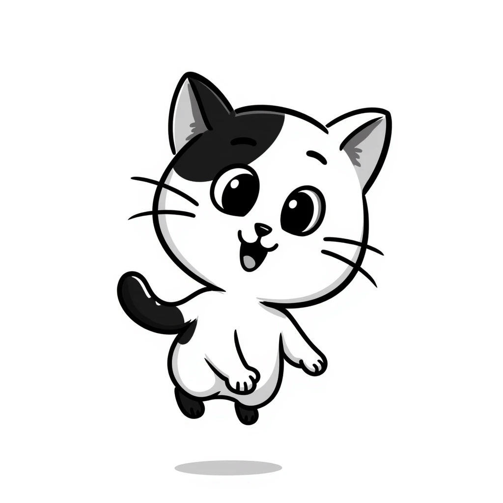 cute playful kitten with big expressive eyes emoji