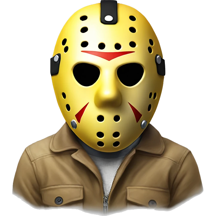 Yellow Jason voorhees mask  emoji