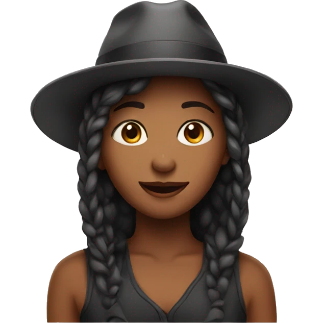 Girl with hat emoji