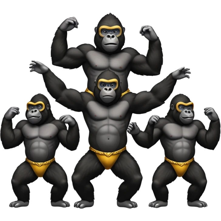 gorillas dancing emoji